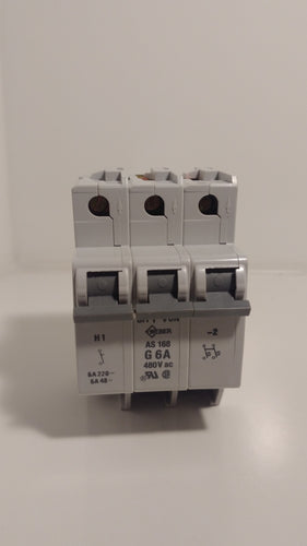 Weber AS168 G6A 6amp Circuit Breaker 480v 3 Pole