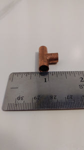 1/4-inch CxCxC Copper Tee Fitting