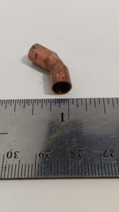 1/4-inch CxC Copper 45 Degree Elbow Fitting