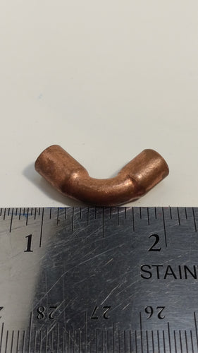 1/4-inch CxC Copper Short Radius 90 Degree Elbow Fitting