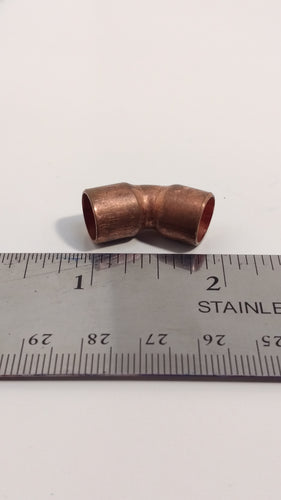 3/8-inch CxC Copper 45 Degree Elbow Fitting