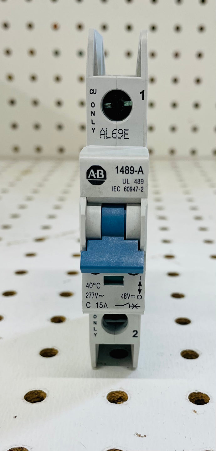 Allen Bradley 1489-A 15 Amp Circuit Breaker UL 489 1P