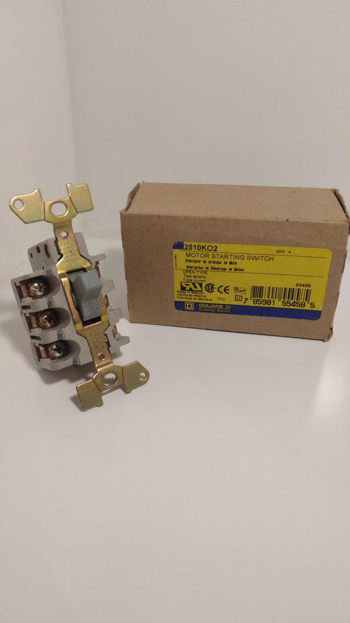 Square D Schneider Electric 2510KO2 Motor Starting Switch 30A 600V 3 Pole