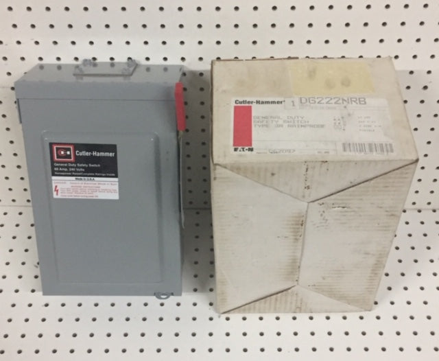 Eaton Cutler Hammer General Duty Fusible Safety Switch 60amp Type 3R 2 Pole DG222NRB