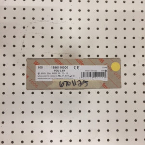 Box Of 100 Weidmuller DIN Rail Mount Terminal Blocks 1896110000