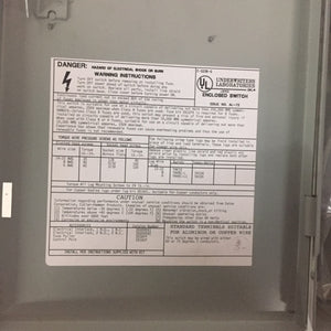 Cutler-Hammer Eaton DH221NGK Safety Switch